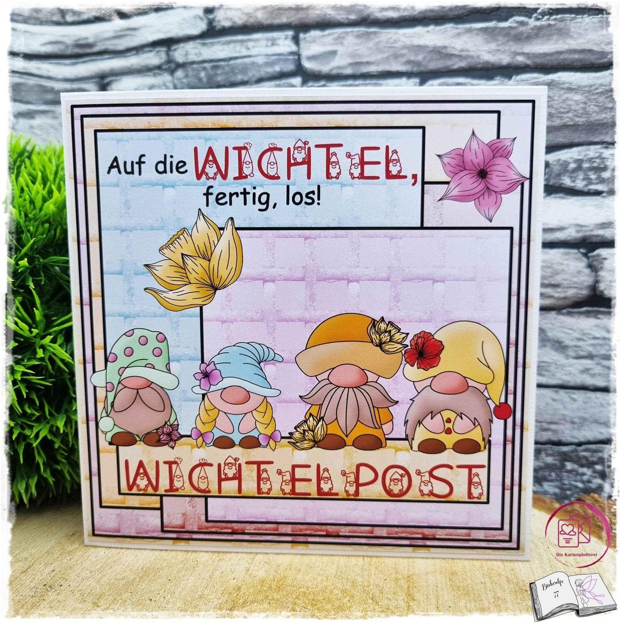 Digiset Blumenwichtel Plotterdatei, Sublimation, Digistamp, Digipaper - Sewando