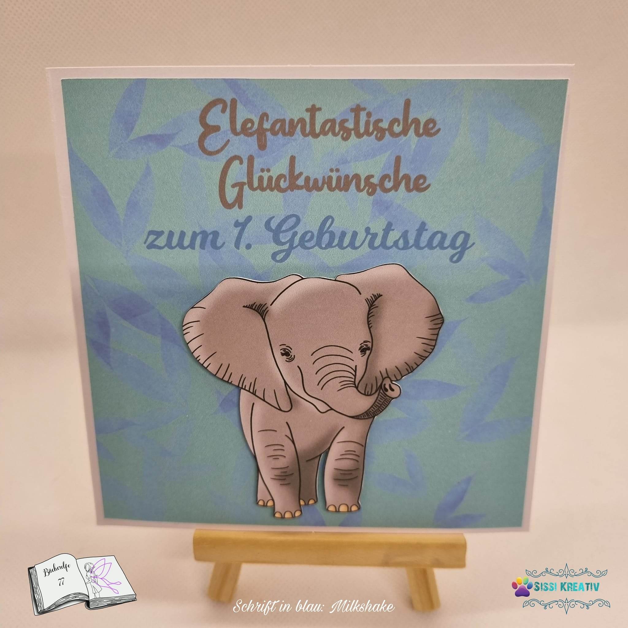 Plotterdatei Elefantenbaby, Sublimation, Digistamp, Digipaper - Sewando