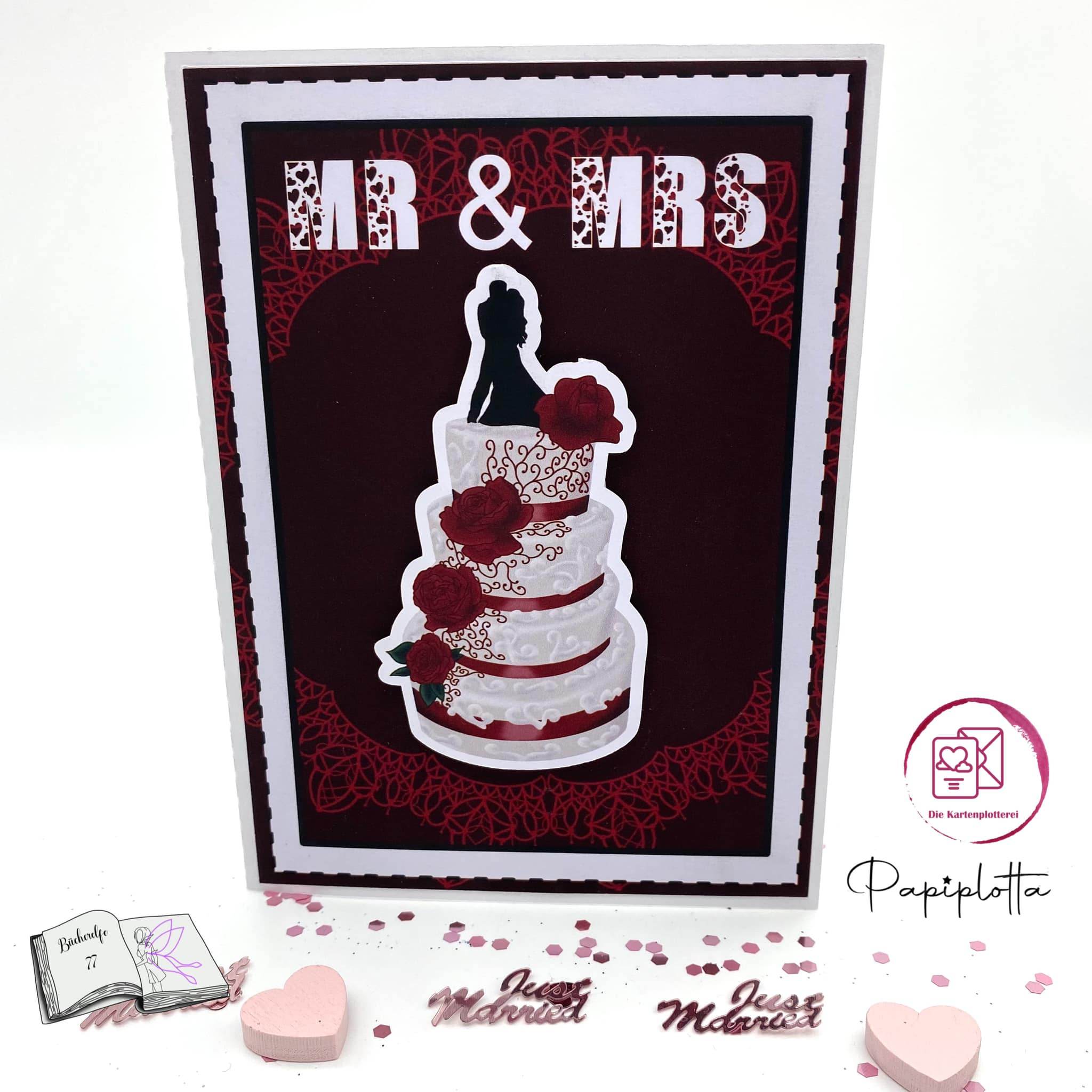 Digiset Hochzeitstorte Plotten, Sublimation, Drucken, Digistamp - Sewando