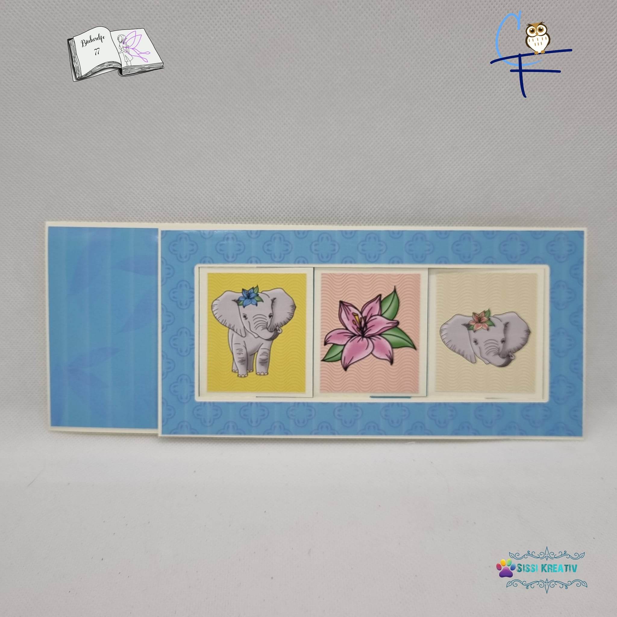 Plotterdatei Elefantenbaby, Sublimation, Digistamp, Digipaper - Sewando
