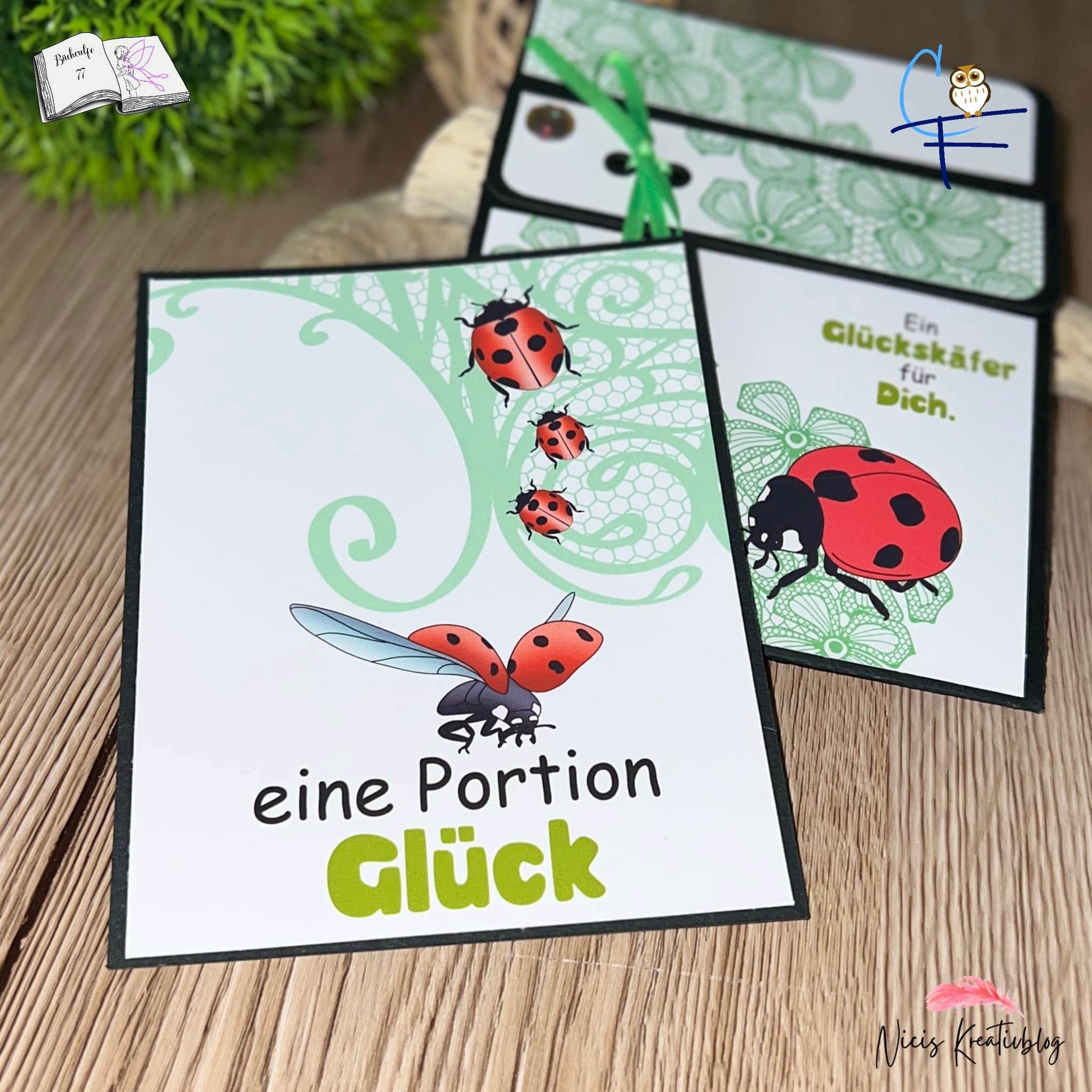 Digiset Marienkäfer Sublimation, Digistamp, Digipaper - Sewando