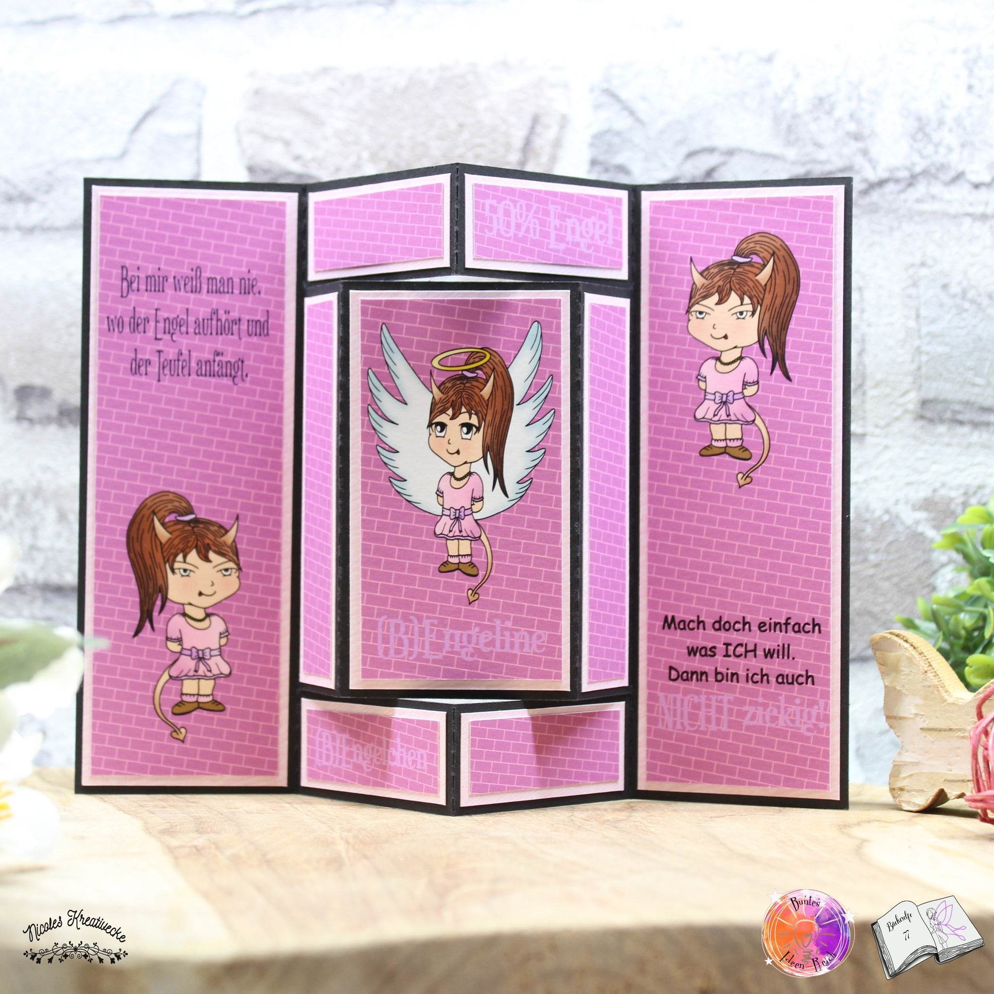 Digiset (B)Engeline Digistamp, Digipaper, Plotterdatei, Sublimation, Druck - Sewando