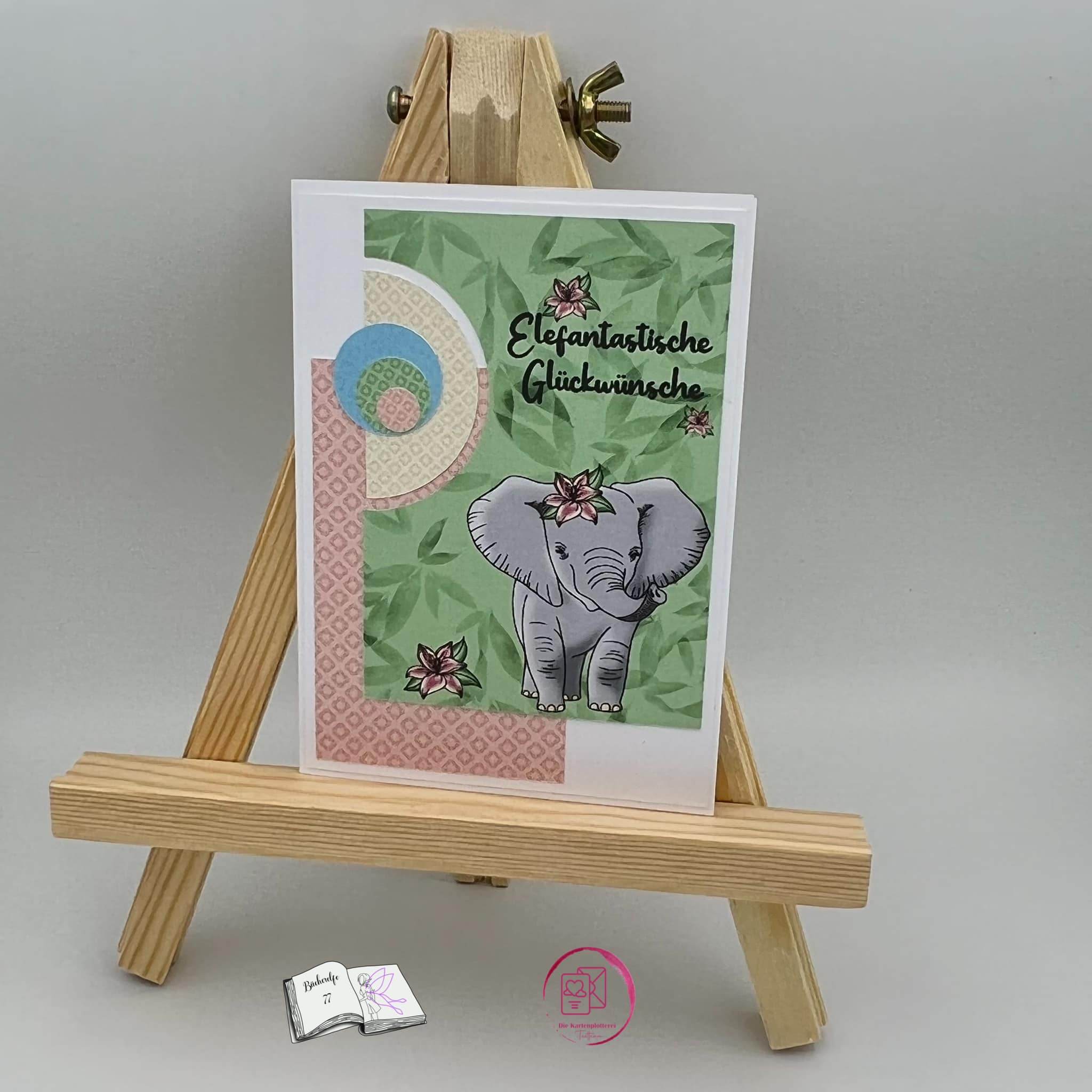 Plotterdatei Elefantenbaby, Sublimation, Digistamp, Digipaper - Sewando