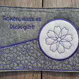Stickdatei - Mugrug-Set "Schön, dass es Dich gibt" Stickdatei (4 Motive)