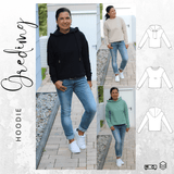 Schnittmuster Hoodie GREDING Gr. 34-56 : - Sewando