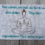Stickdatei - Yoga - Sprüche - Sewando