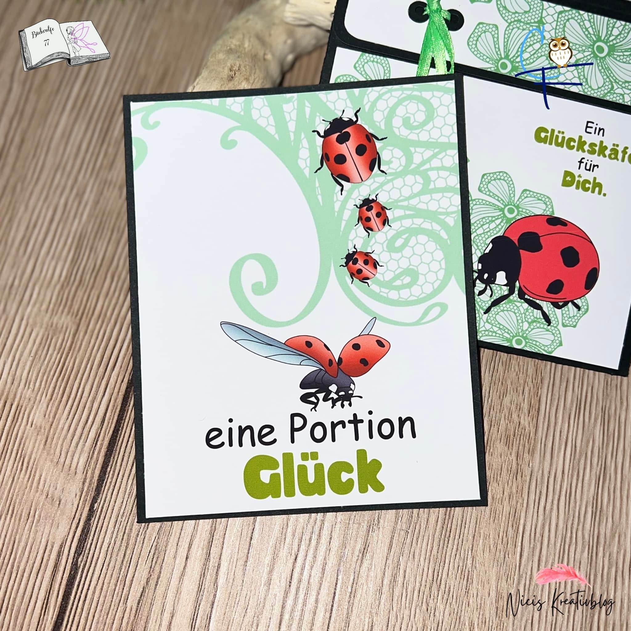 Digiset Marienkäfer Sublimation, Digistamp, Digipaper - Sewando