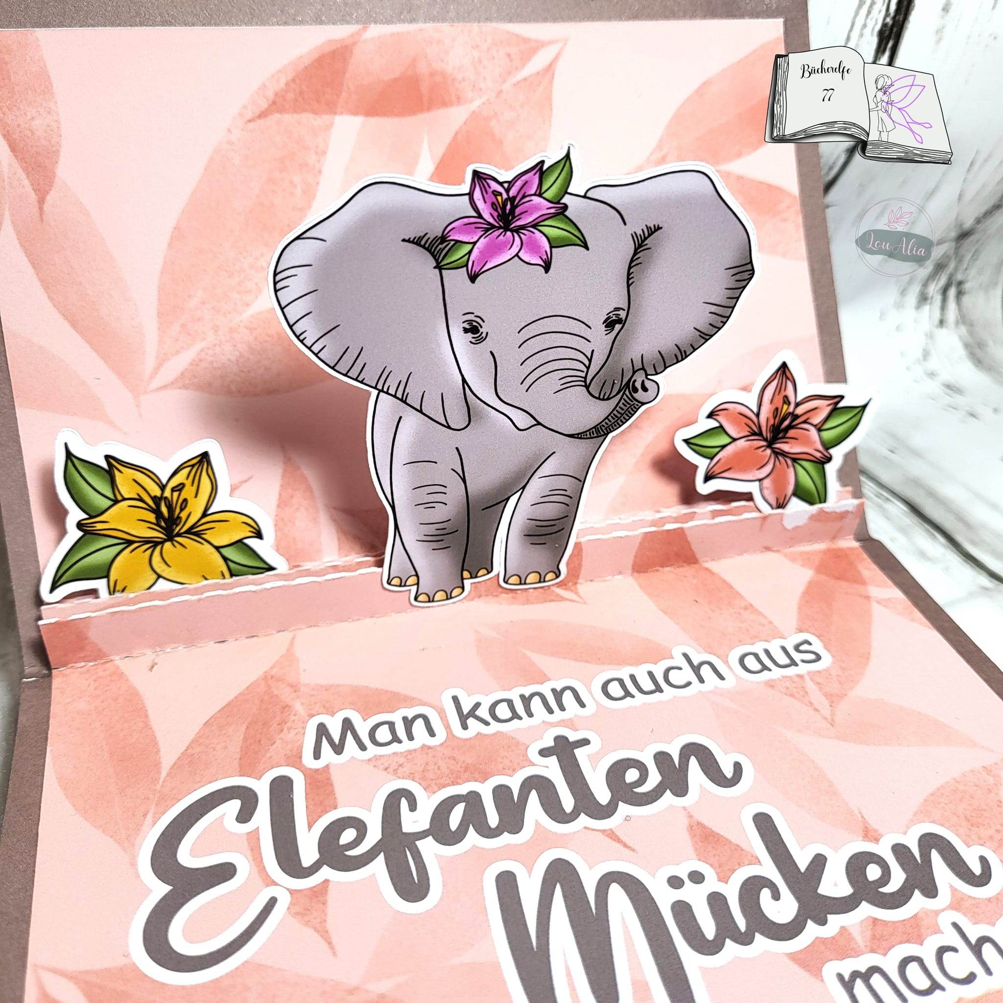Plotterdatei Elefantenbaby, Sublimation, Digistamp, Digipaper - Sewando