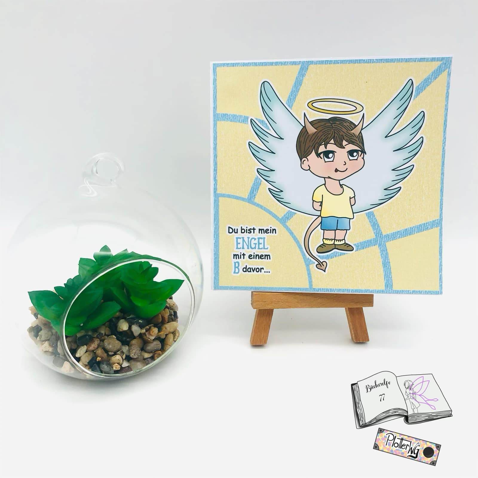 Digiset (B)Engel, Digistamp, Digipaper, Plotterdatei, Sublimation, Druck - Sewando