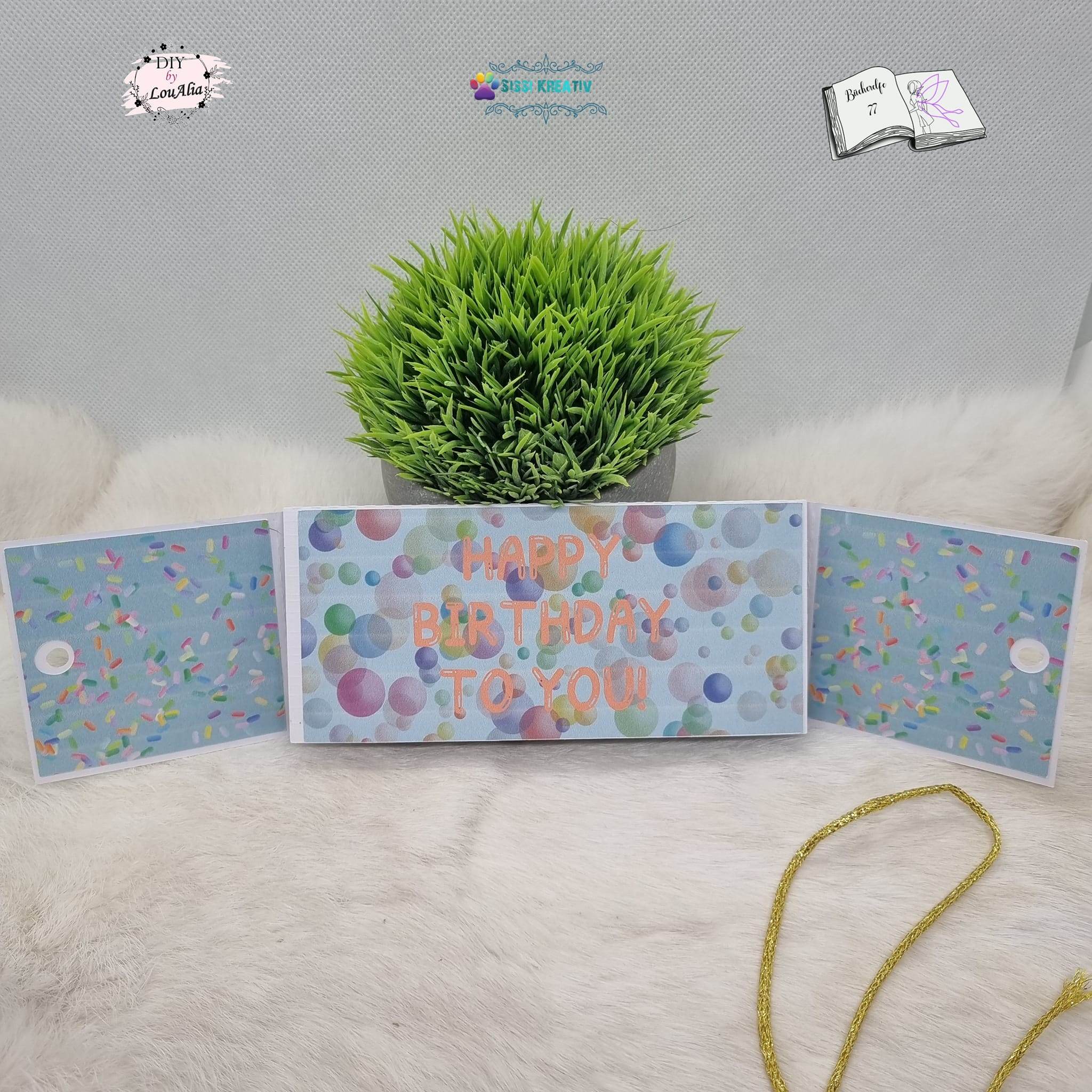 Digiset Happy Birthday Plotten, Sublimation, Drucken, Digistamp - Sewando