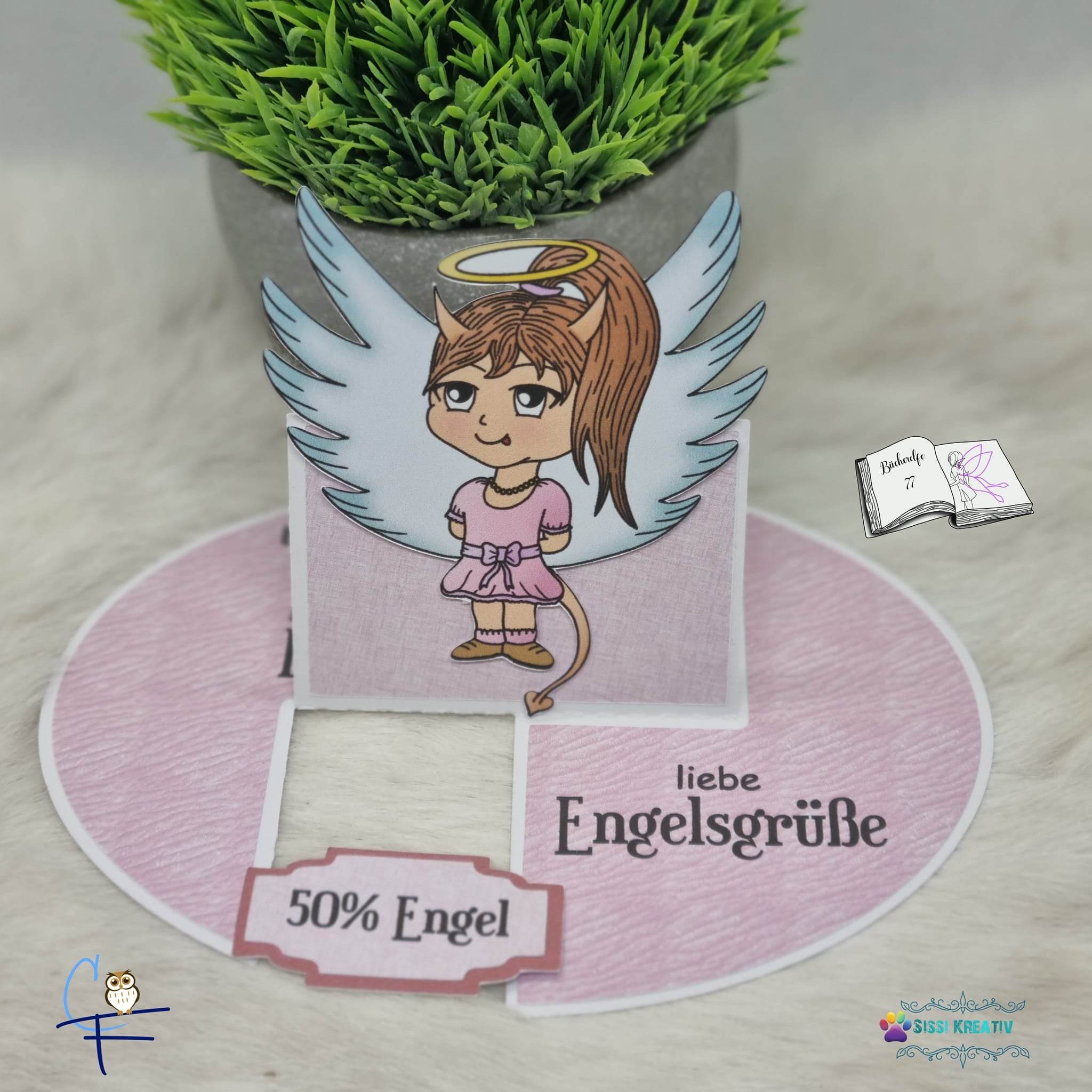 Digiset (B)Engeline Digistamp, Digipaper, Plotterdatei, Sublimation, Druck - Sewando
