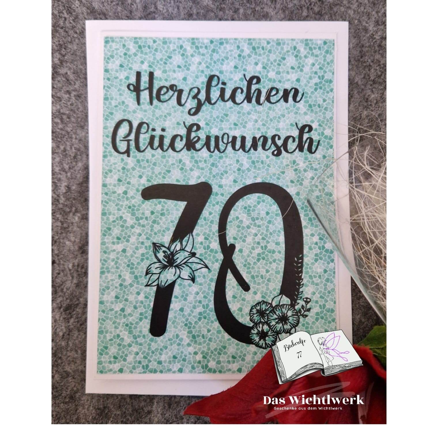 Digiset florale Zahlen Plotterdatei, Sublimation, Digistamp, Digipaper - Sewando