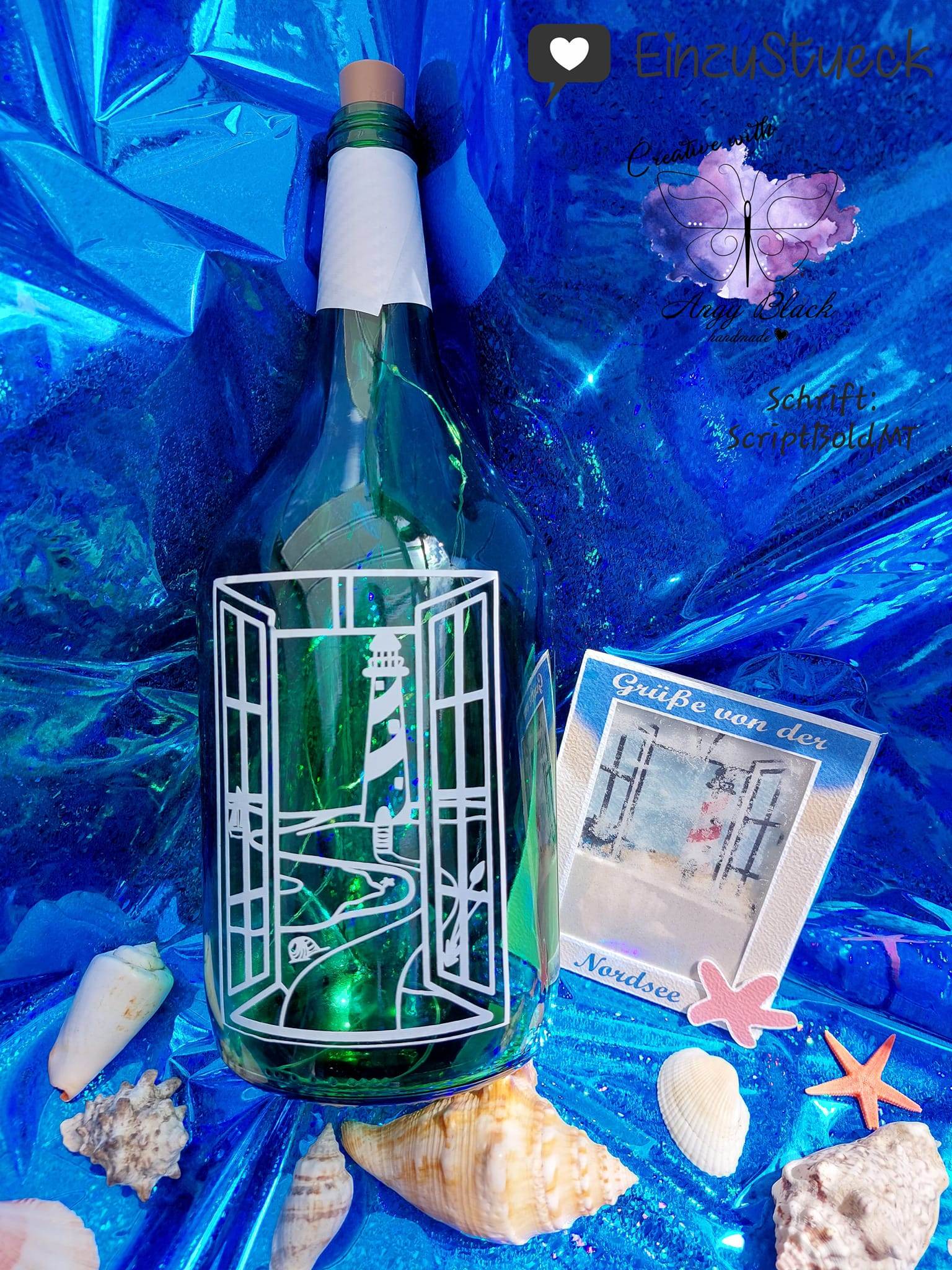 Leuchtturm, Maritim SVG und PNG Digipaper, Postkarte, Digistamps - Sewando