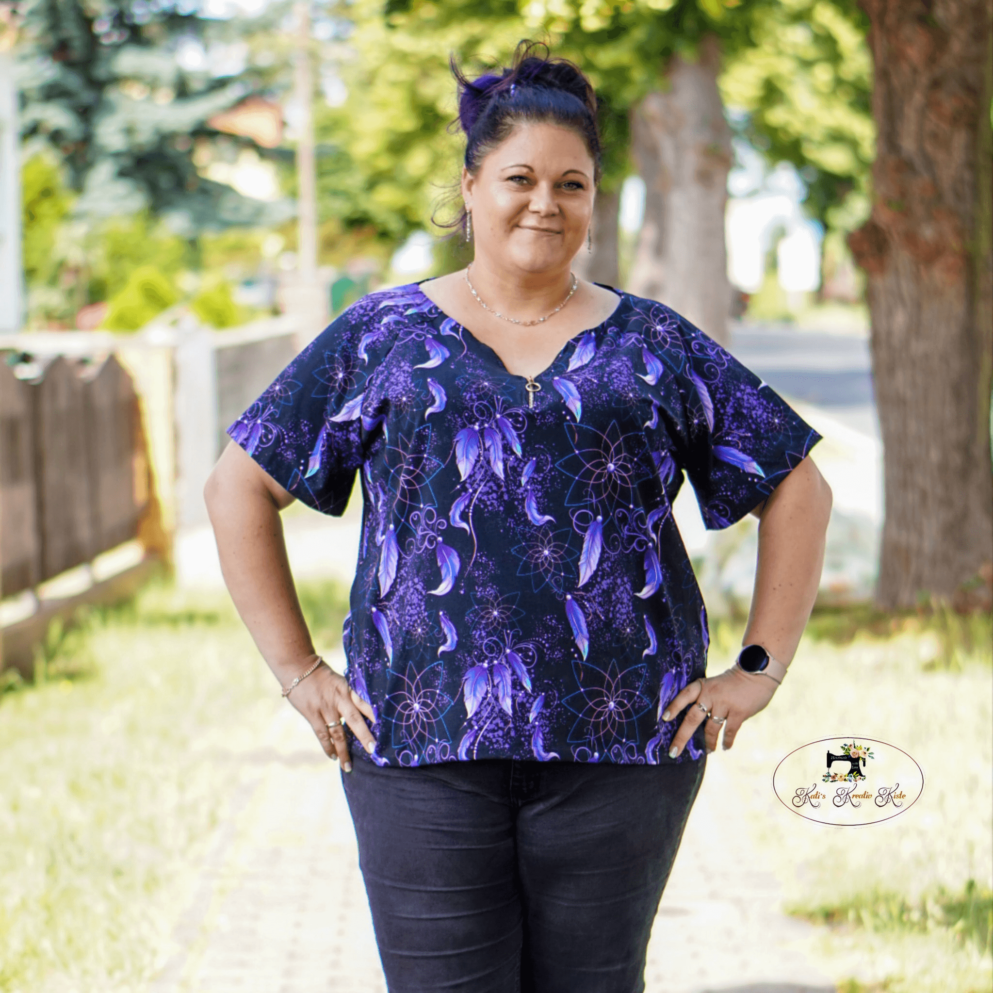 Sommershirt curvy Mira Schnittmuster Gr. 46-60 - Sewando