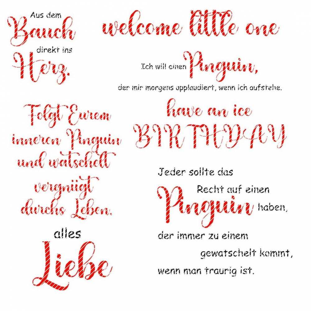 Digiset Pinguin Familie Plotten, Sublimation, Drucken - Sewando