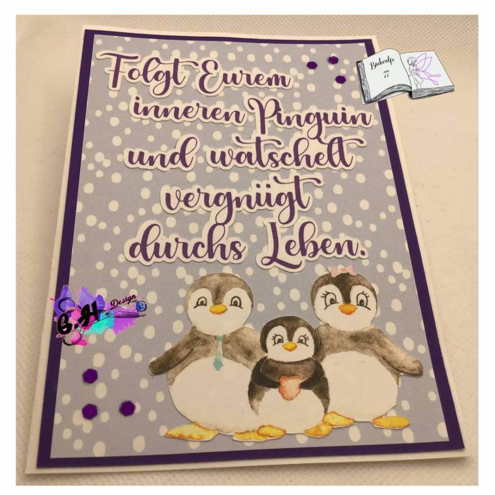 Digiset Pinguin Familie Plotten, Sublimation, Drucken - Sewando