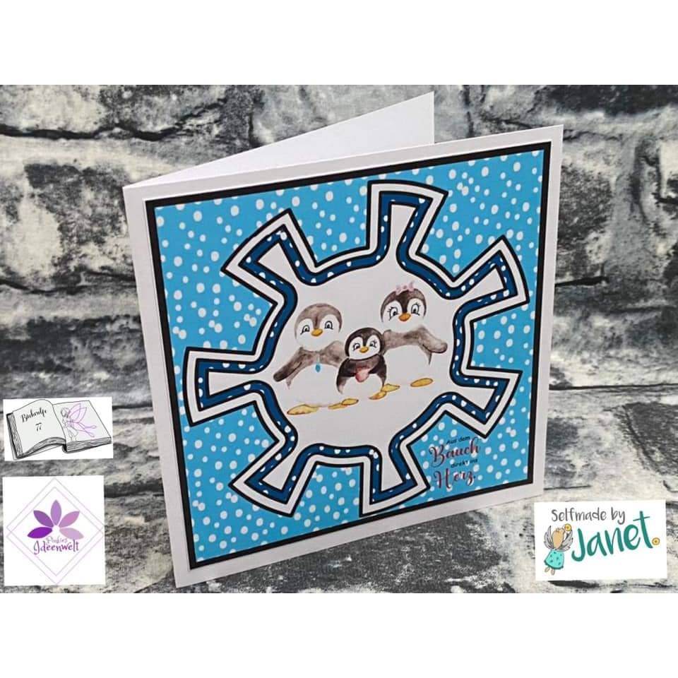 Digiset Pinguin Familie Plotten, Sublimation, Drucken - Sewando