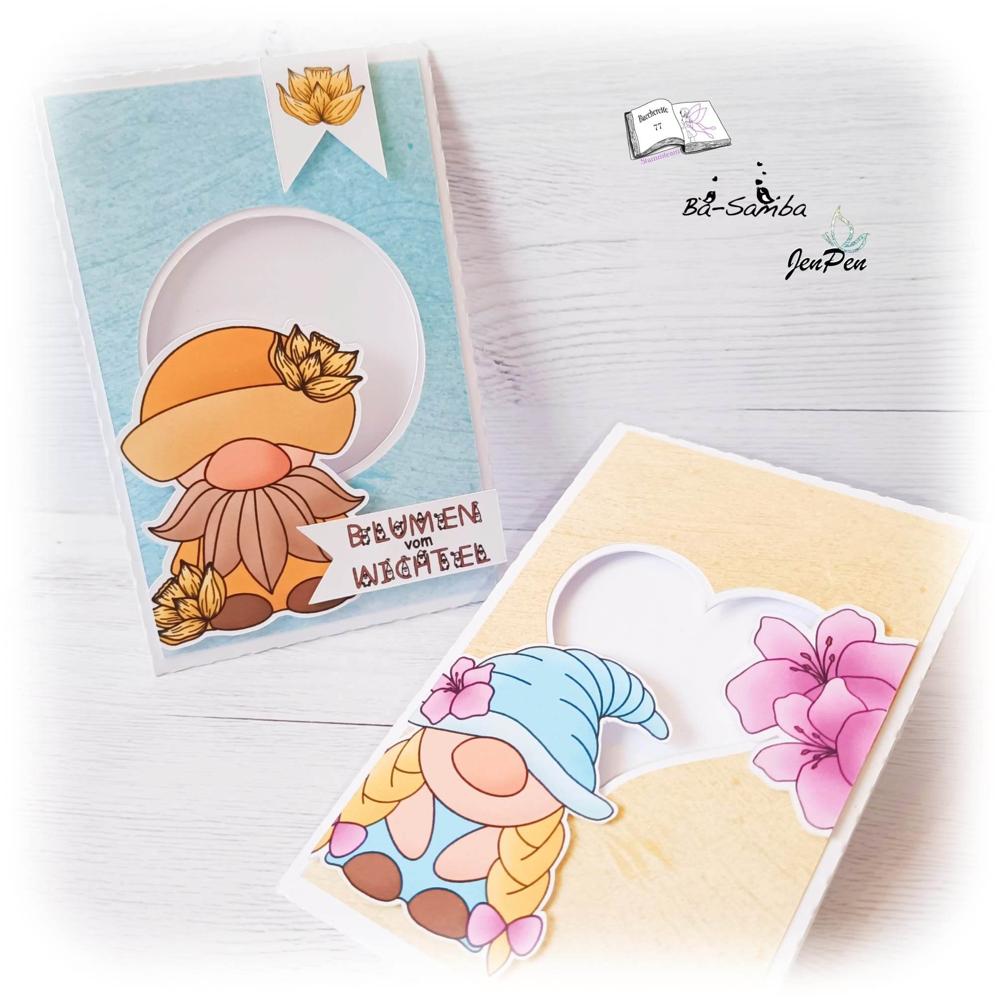 Digiset Blumenwichtel Plotterdatei, Sublimation, Digistamp, Digipaper - Sewando