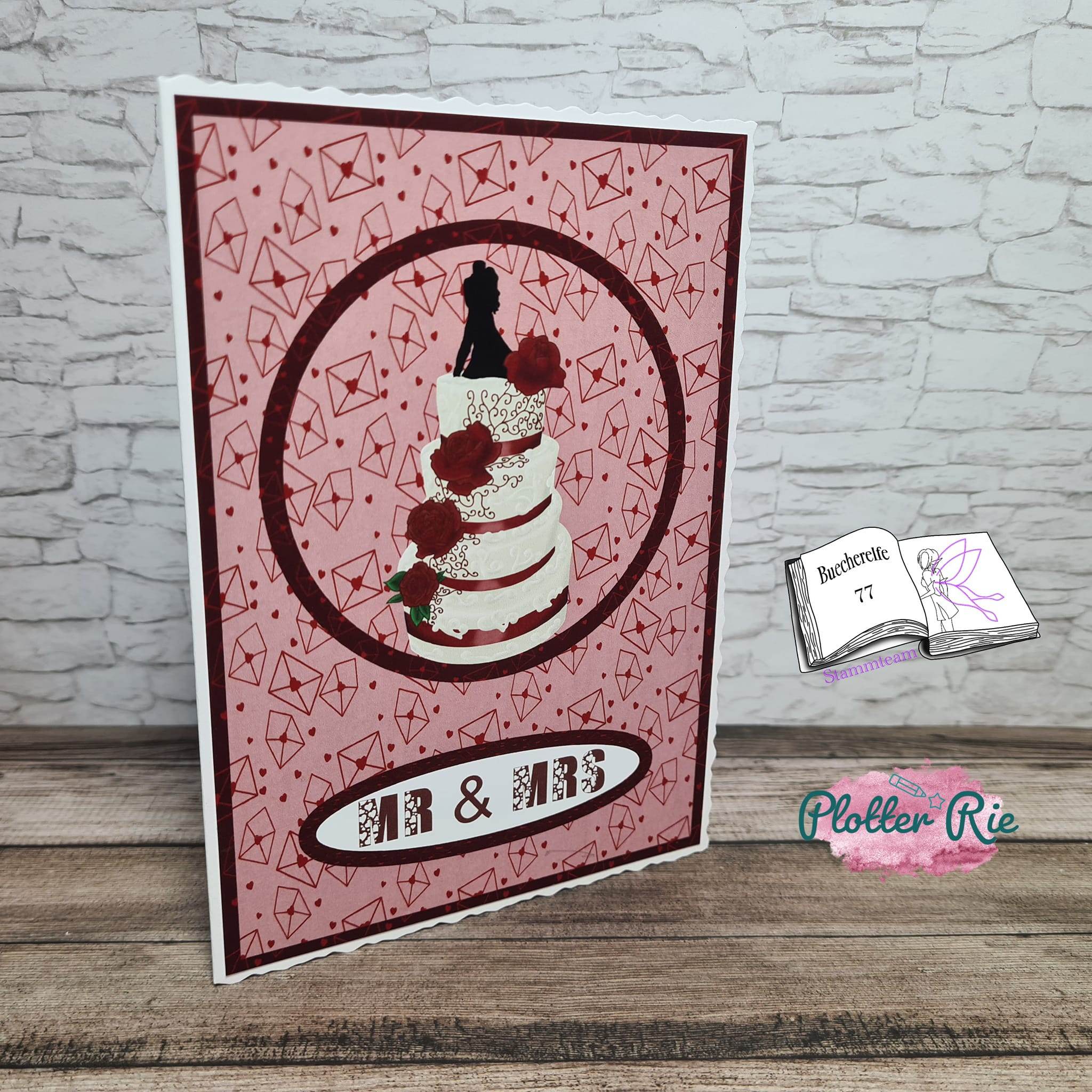 Digiset Hochzeitstorte Plotten, Sublimation, Drucken, Digistamp - Sewando