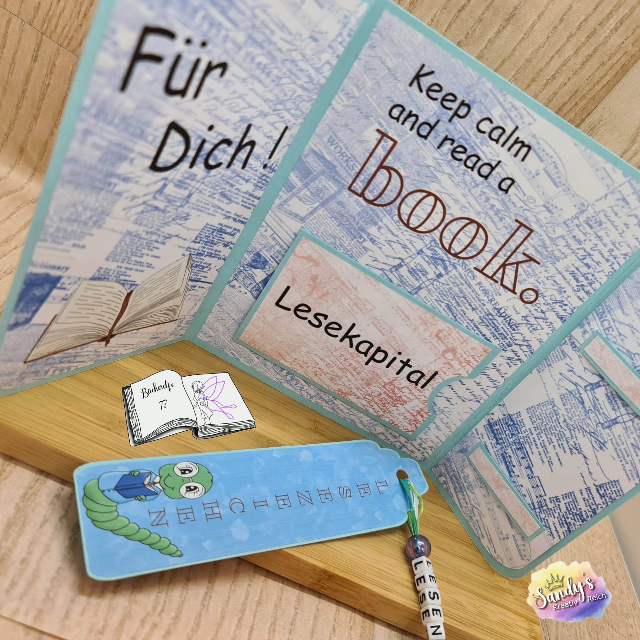 Digiset Bücherwurm Plotterdatei, Sublimation, Digistamp, Digipaper - Sewando
