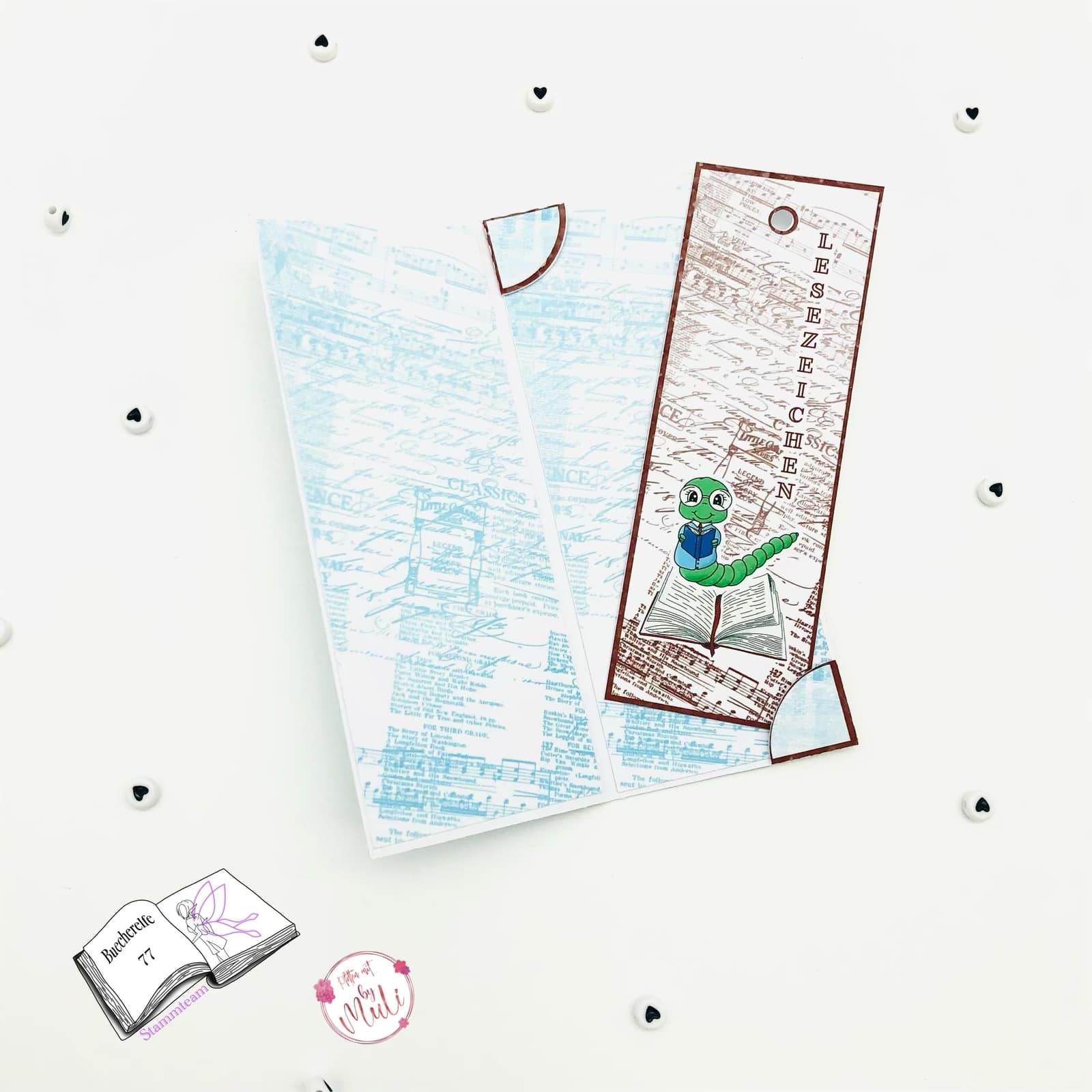 Digiset Bücherwurm Plotterdatei, Sublimation, Digistamp, Digipaper - Sewando