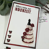 Digiset Hochzeitstorte Plotten, Sublimation, Drucken, Digistamp - Sewando