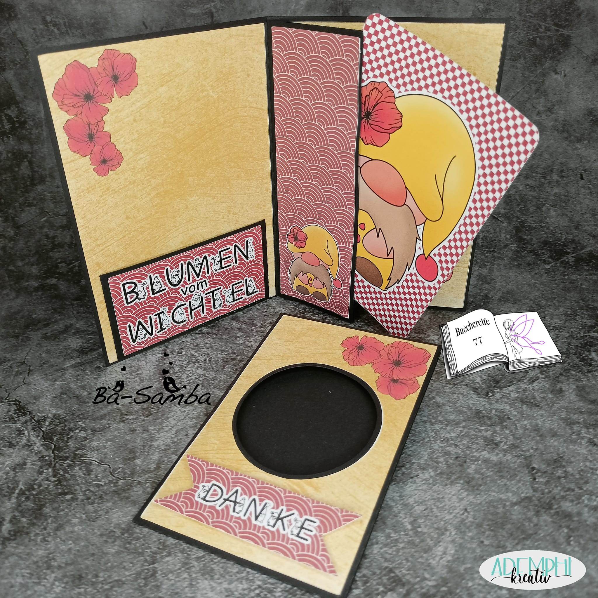 Digiset Blumenwichtel Plotterdatei, Sublimation, Digistamp, Digipaper - Sewando