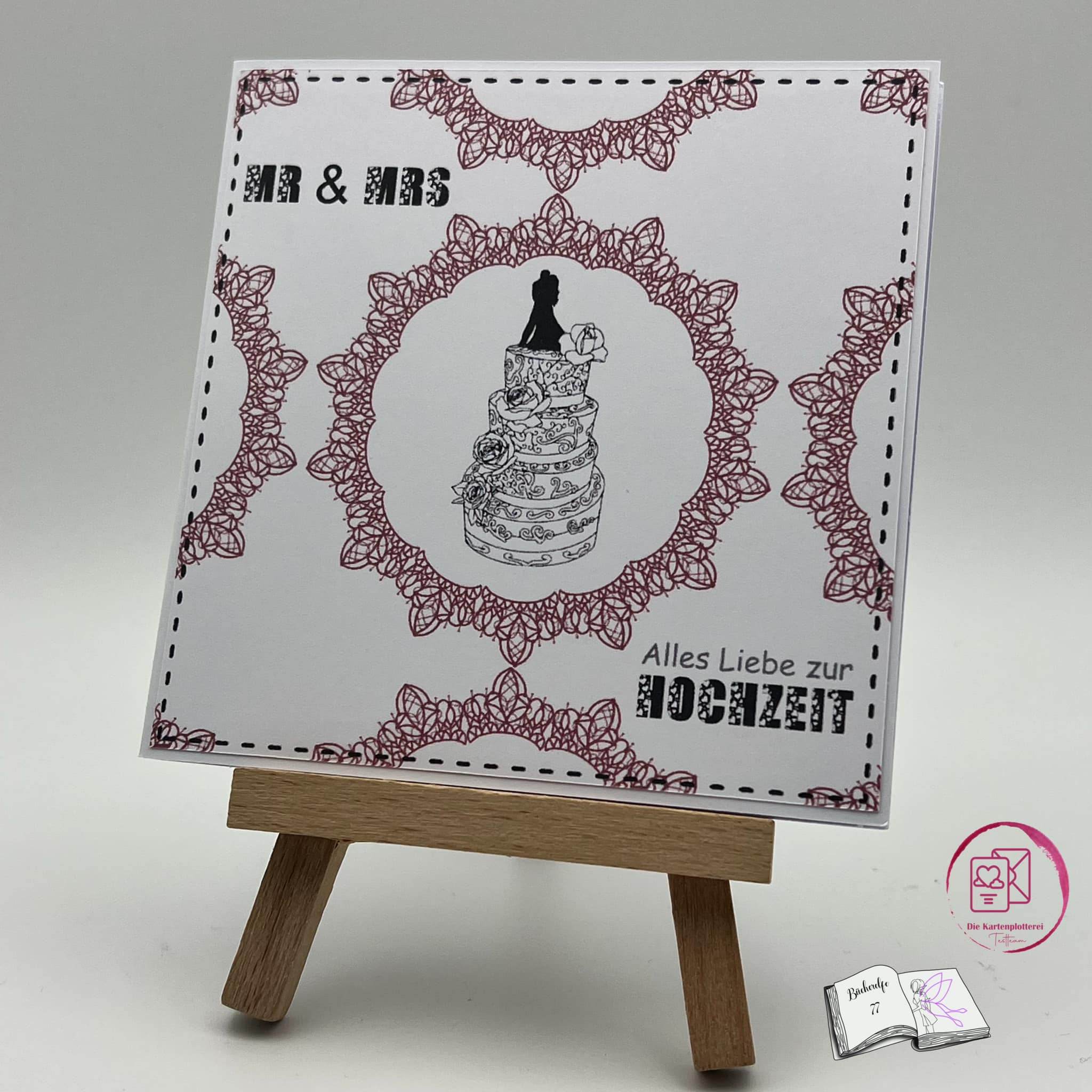Digiset Hochzeitstorte Plotten, Sublimation, Drucken, Digistamp - Sewando