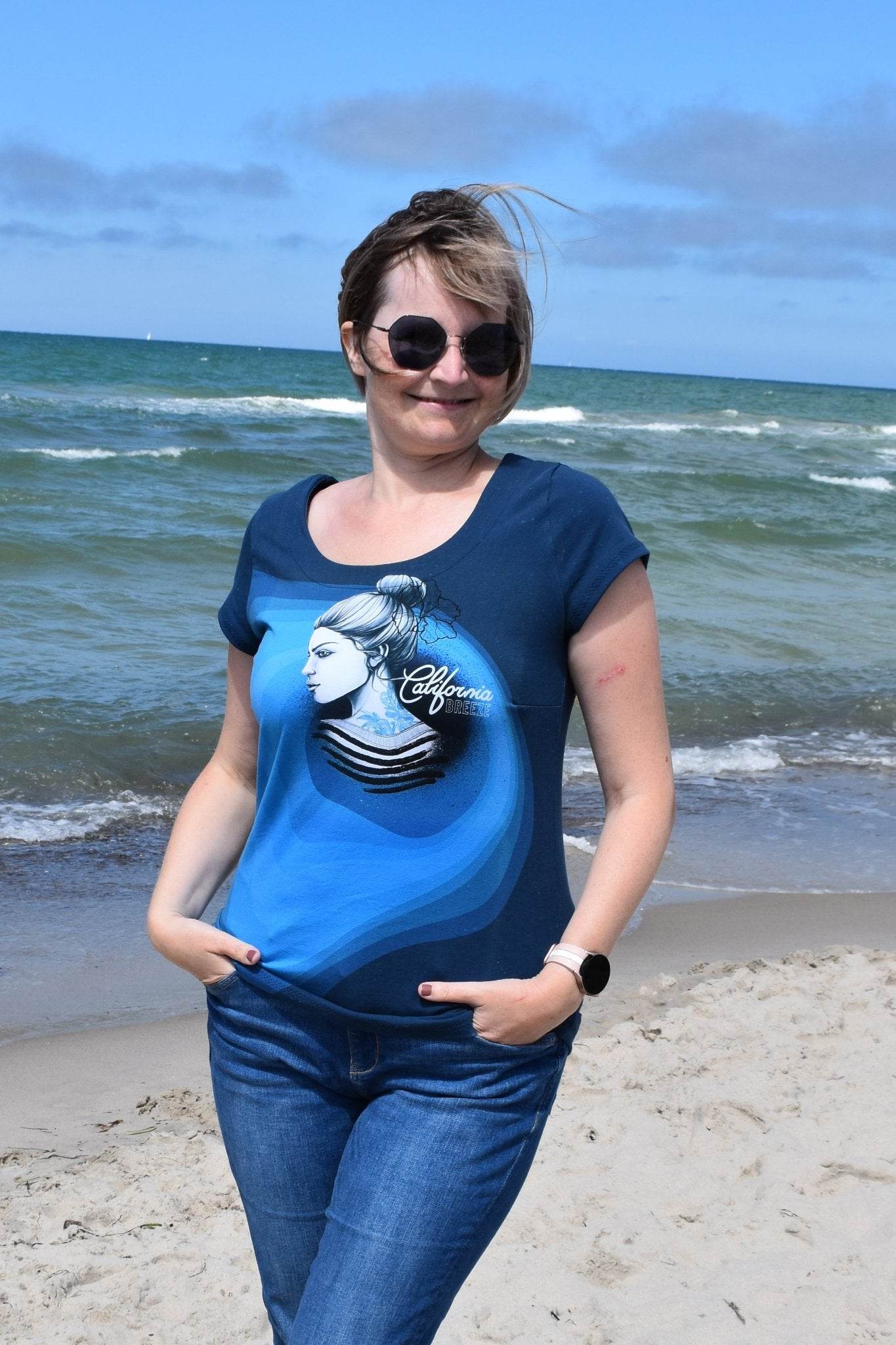 Sommershirt Lady Melönchen Schnittmuster Gr. 32-54 - Sewando