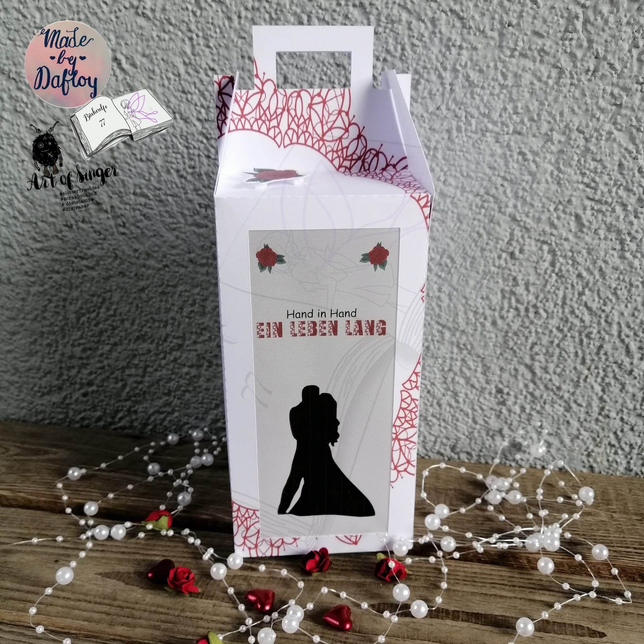 Digiset Hochzeitstorte Plotten, Sublimation, Drucken, Digistamp - Sewando
