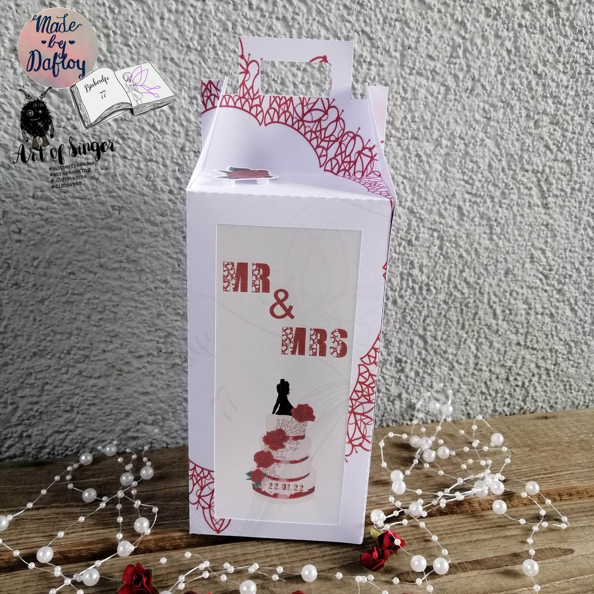 Digiset Hochzeitstorte Plotten, Sublimation, Drucken, Digistamp - Sewando