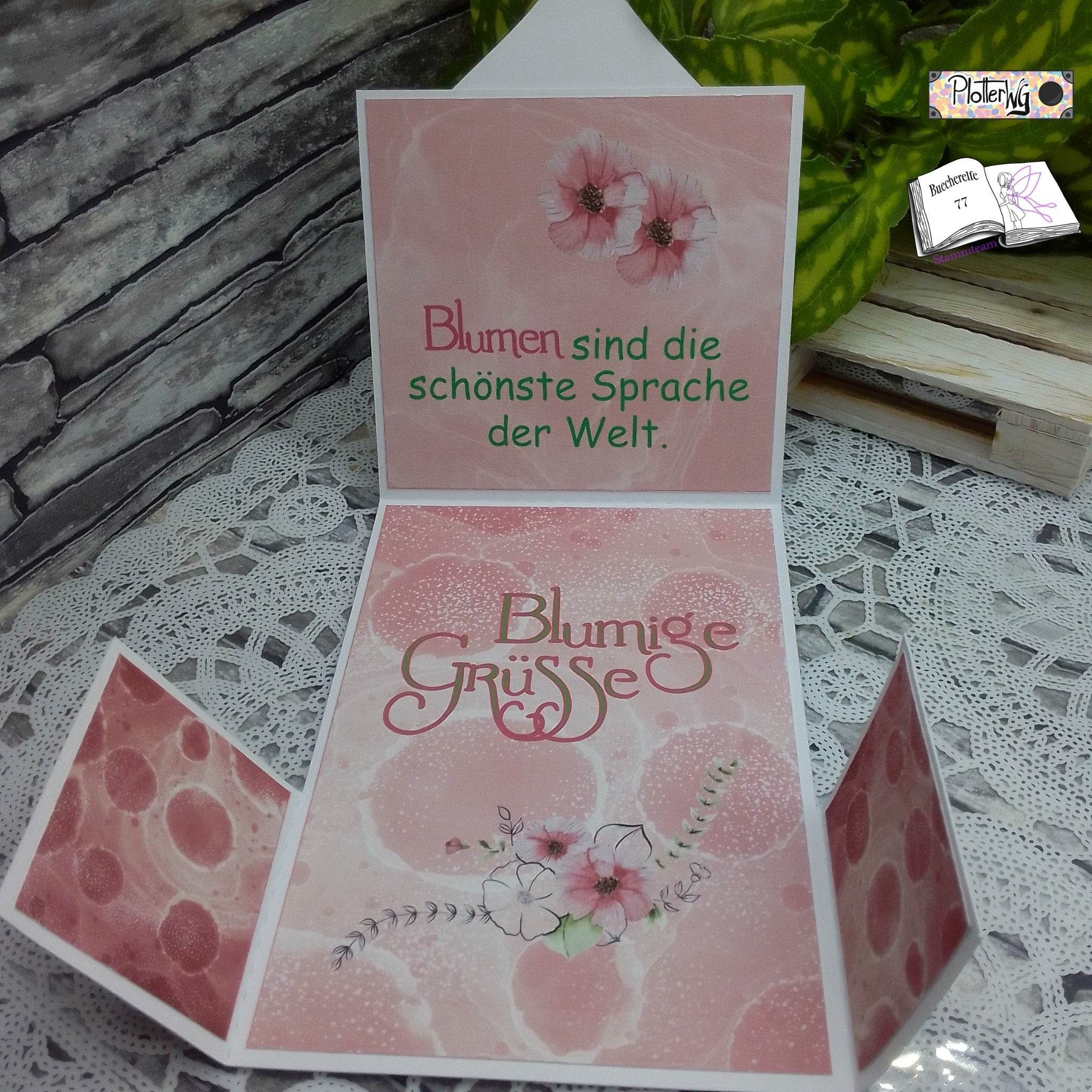 Digiset Moosröschen Plotterdatei, Sublimation, Digistamp, Digipaper - Sewando