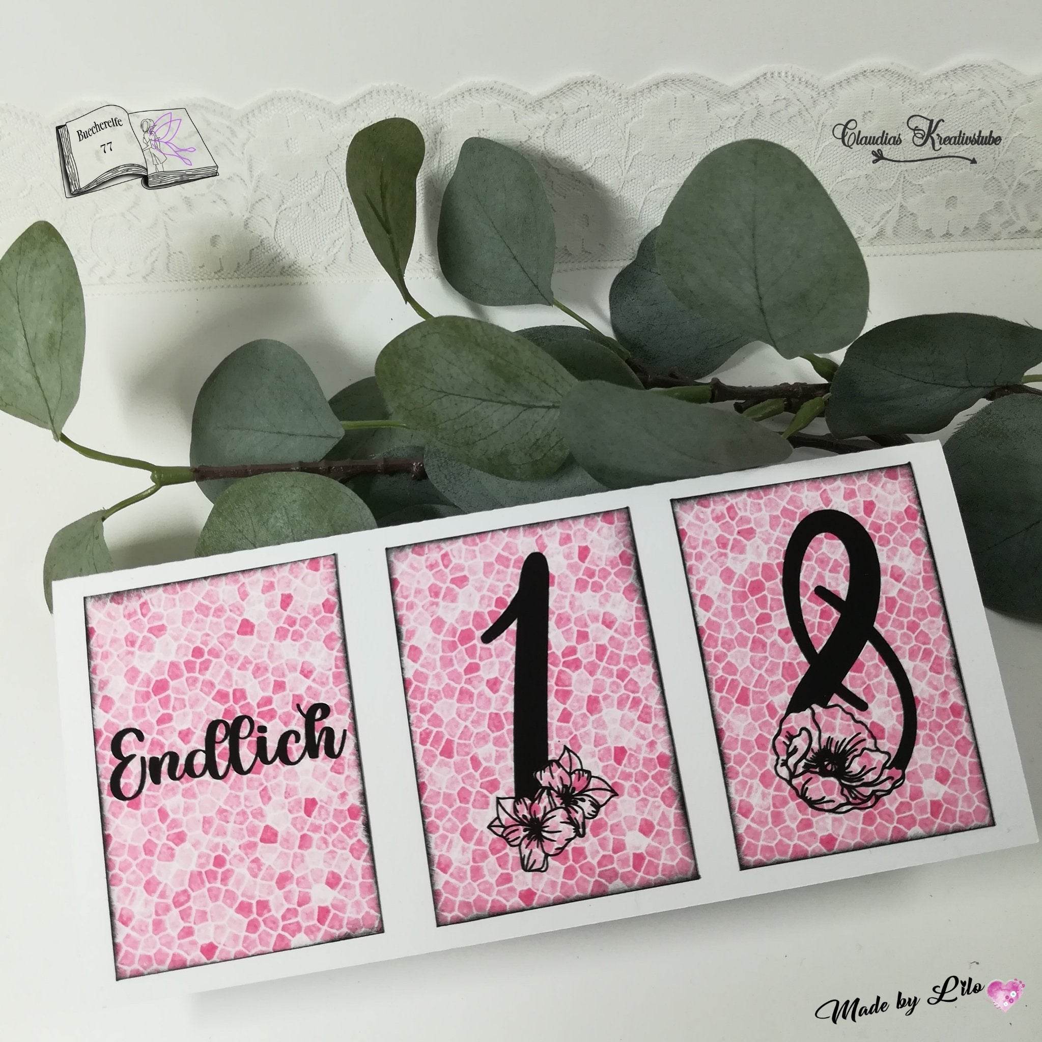 Digiset florale Zahlen Plotterdatei, Sublimation, Digistamp, Digipaper - Sewando