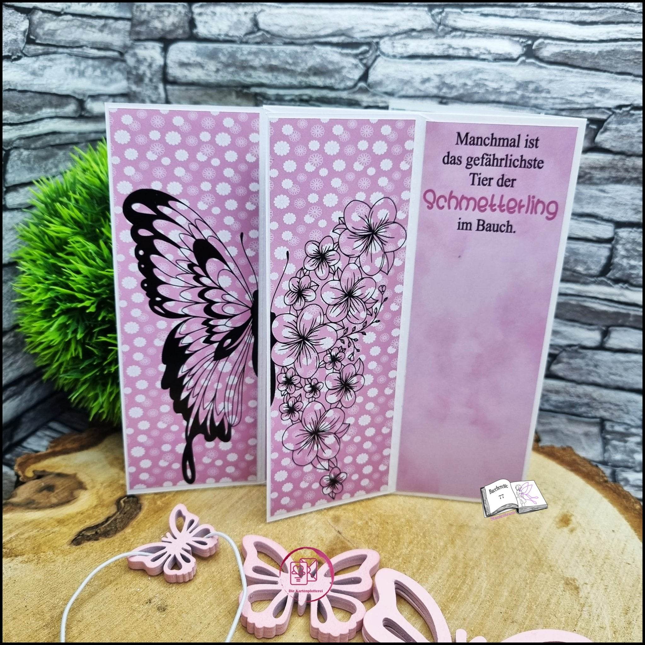 Plotterdatei flower butterfly, Sublimation, Digistamp, Digipaper - Sewando