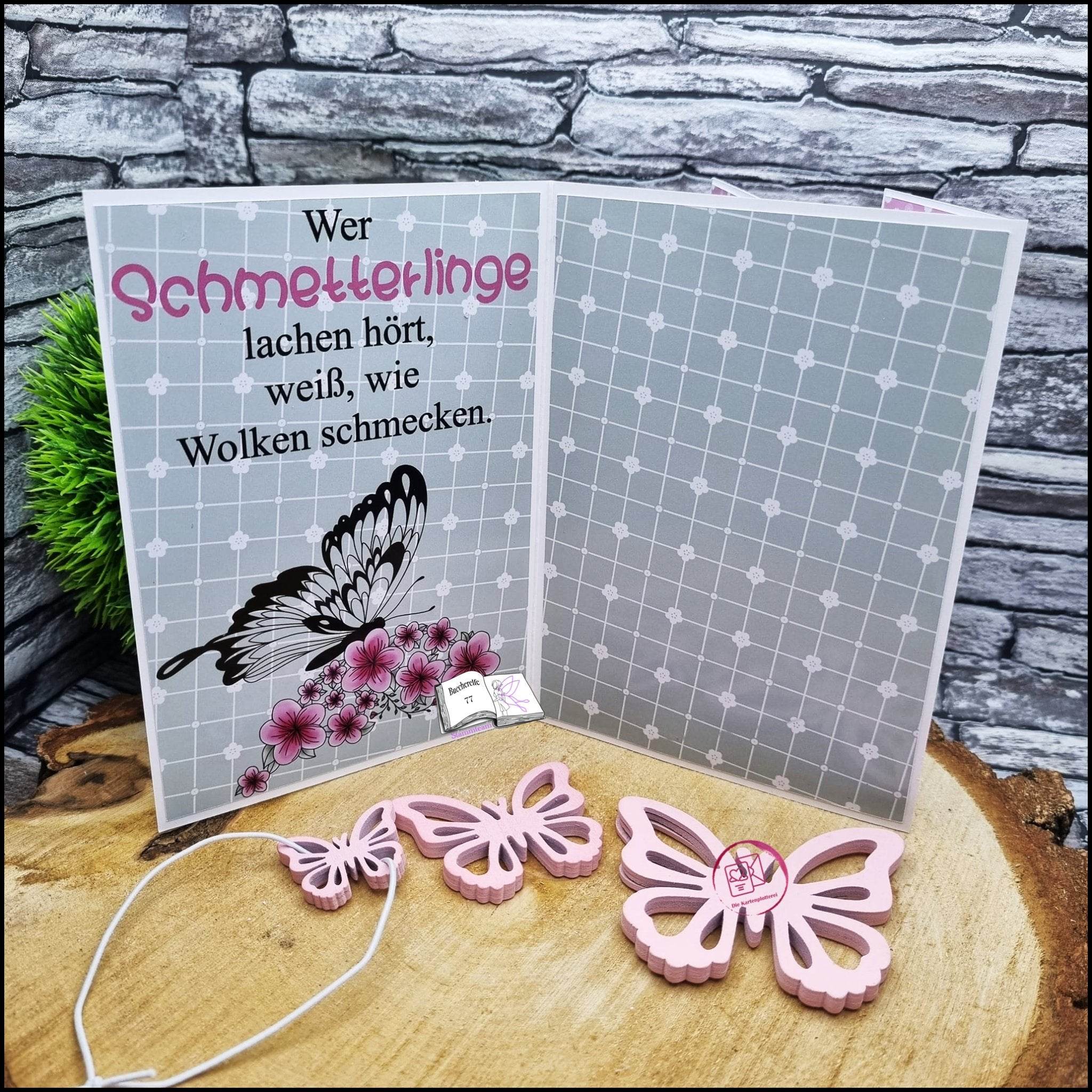 Plotterdatei flower butterfly, Sublimation, Digistamp, Digipaper - Sewando