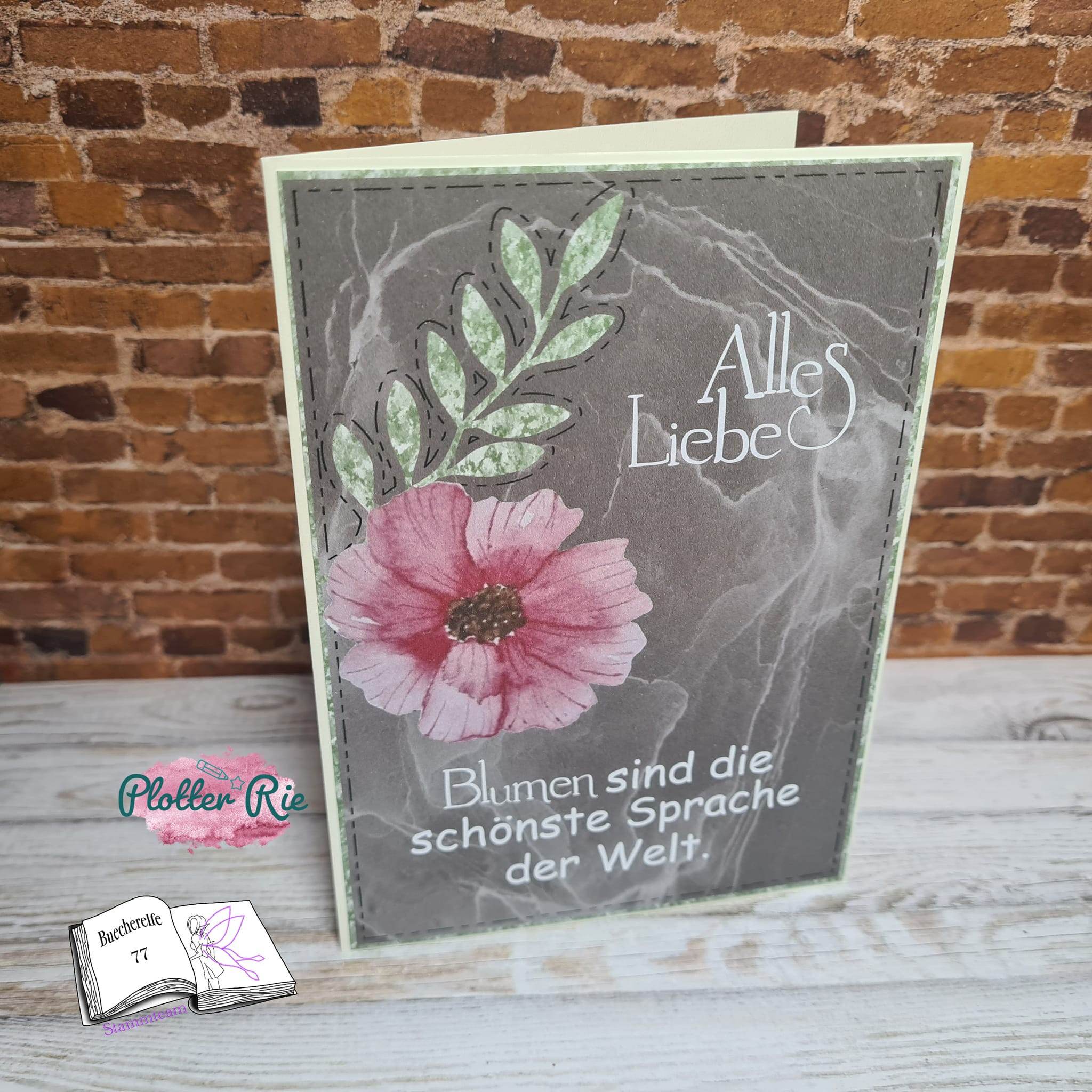 Digiset Moosröschen Plotterdatei, Sublimation, Digistamp, Digipaper - Sewando