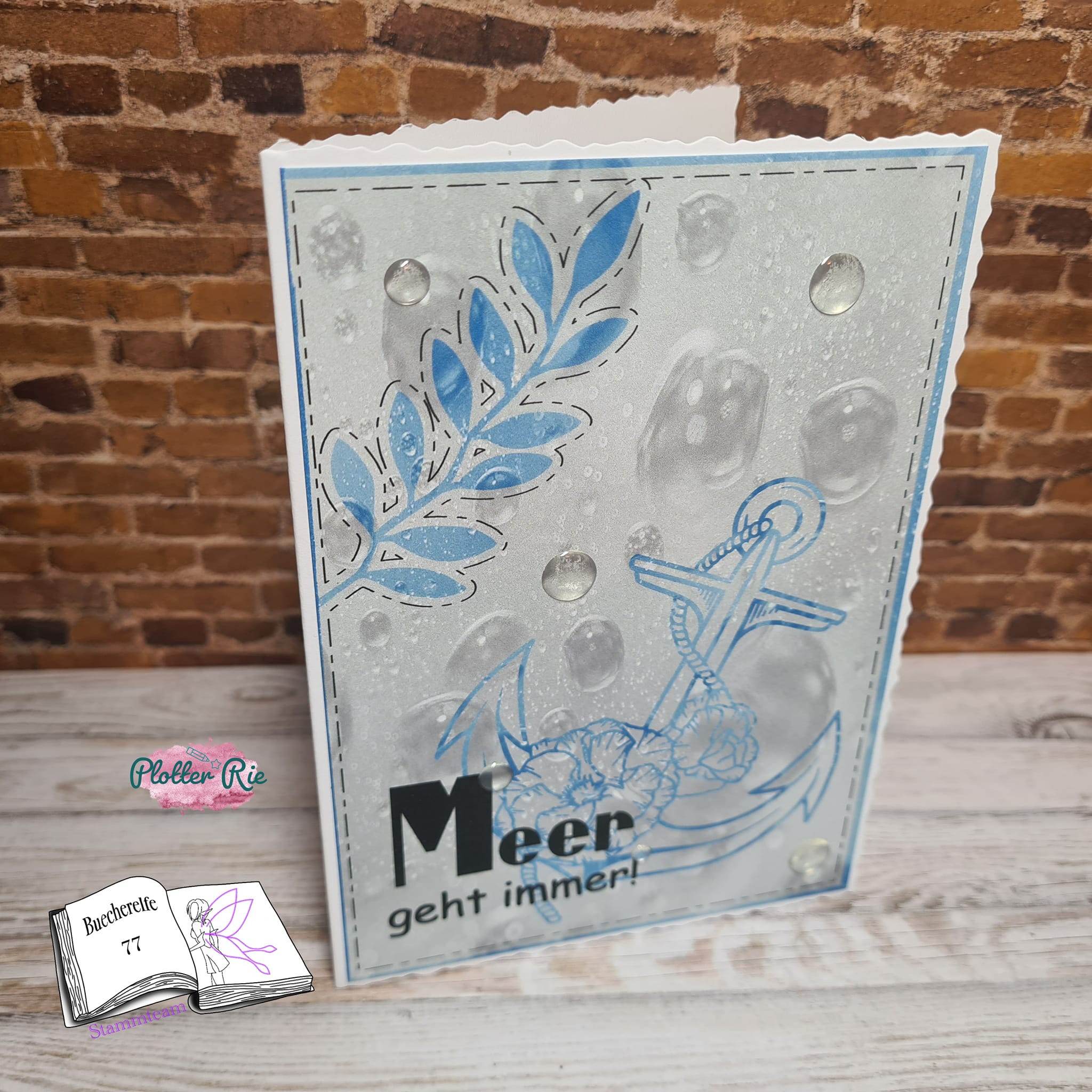 Digiset Blumen Anker Plotterdatei, Sublimation, Digistamp, Digipaper - Sewando