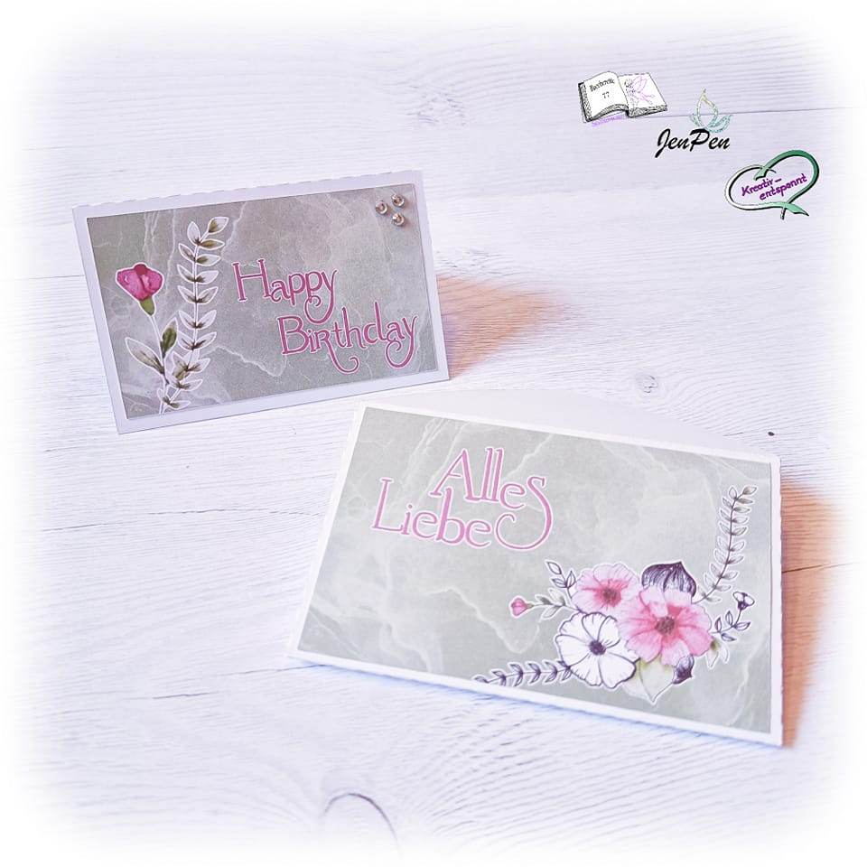 Digiset Moosröschen Plotterdatei, Sublimation, Digistamp, Digipaper - Sewando