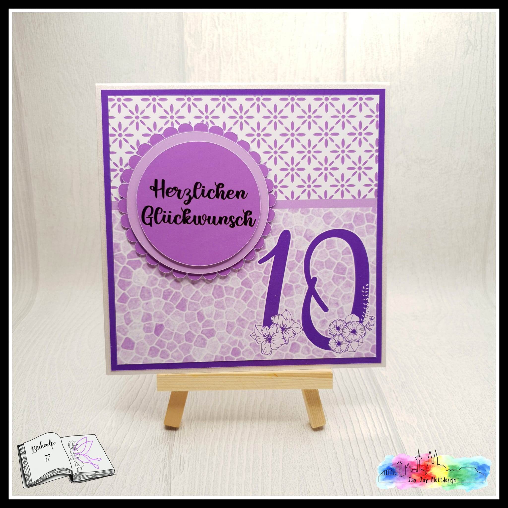 Digiset florale Zahlen Plotterdatei, Sublimation, Digistamp, Digipaper - Sewando