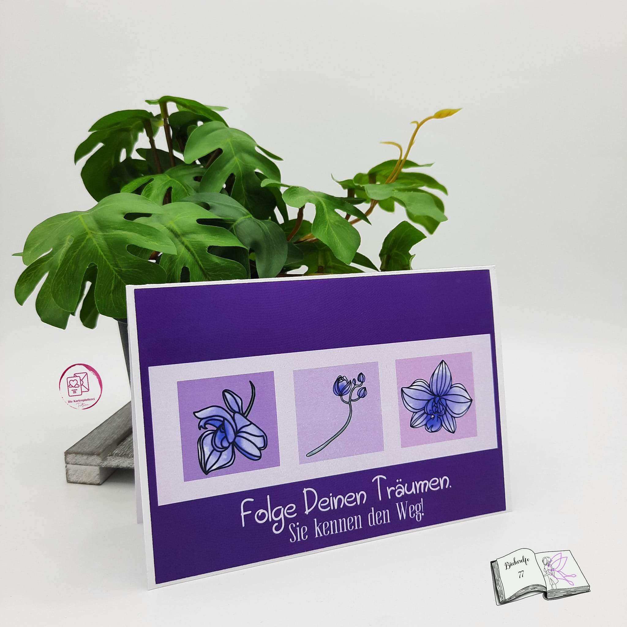 Digiset Blumenmond, Digistamp, Digipaper, Plotterdatei, Sublimation, Druck - Sewando