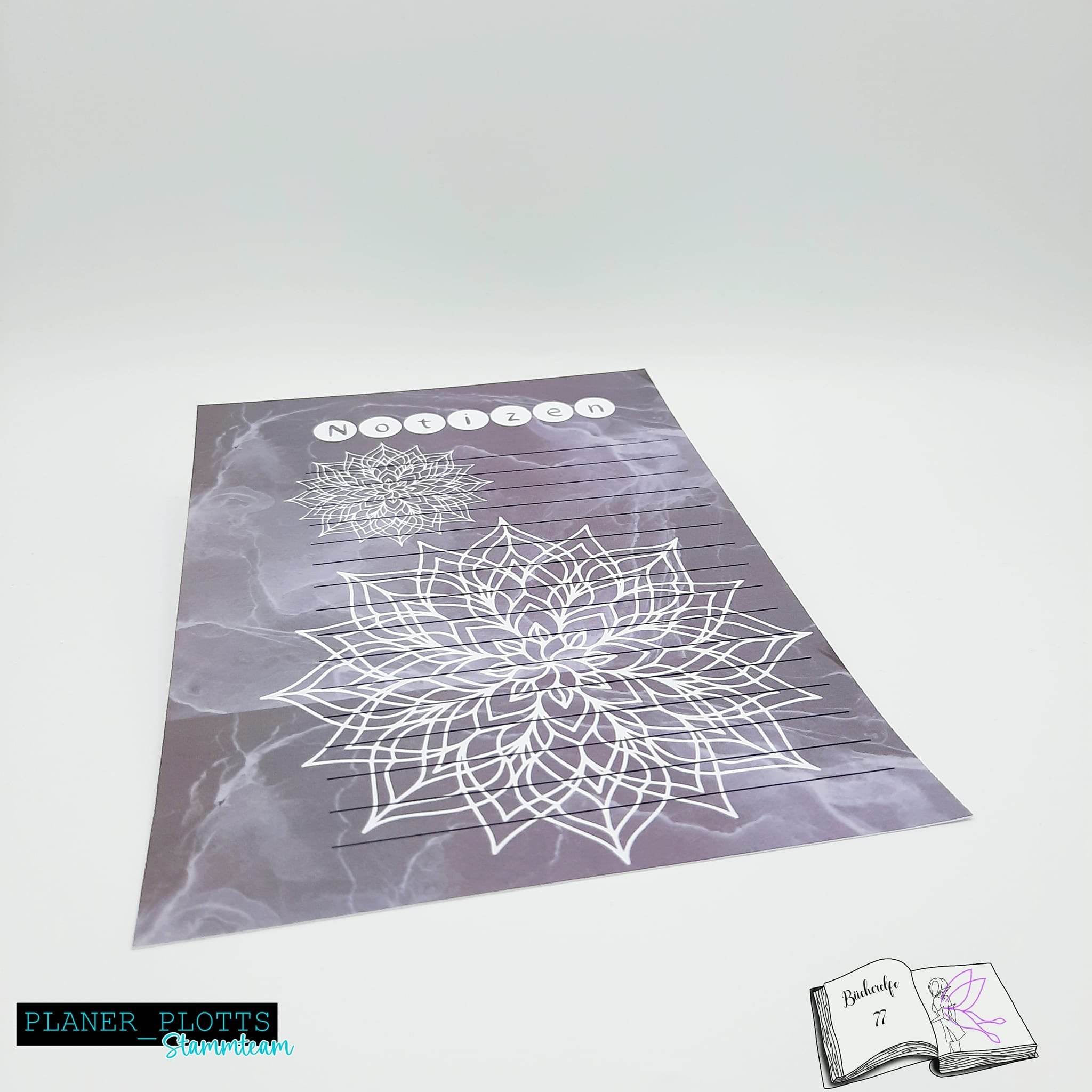 Digiset Mandala mit Oleander Sublimation, Digistamp, Digipaper - Sewando