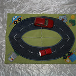 Stickdatei Auto Rennbahn /Spielteppich Set 262 - Sewando