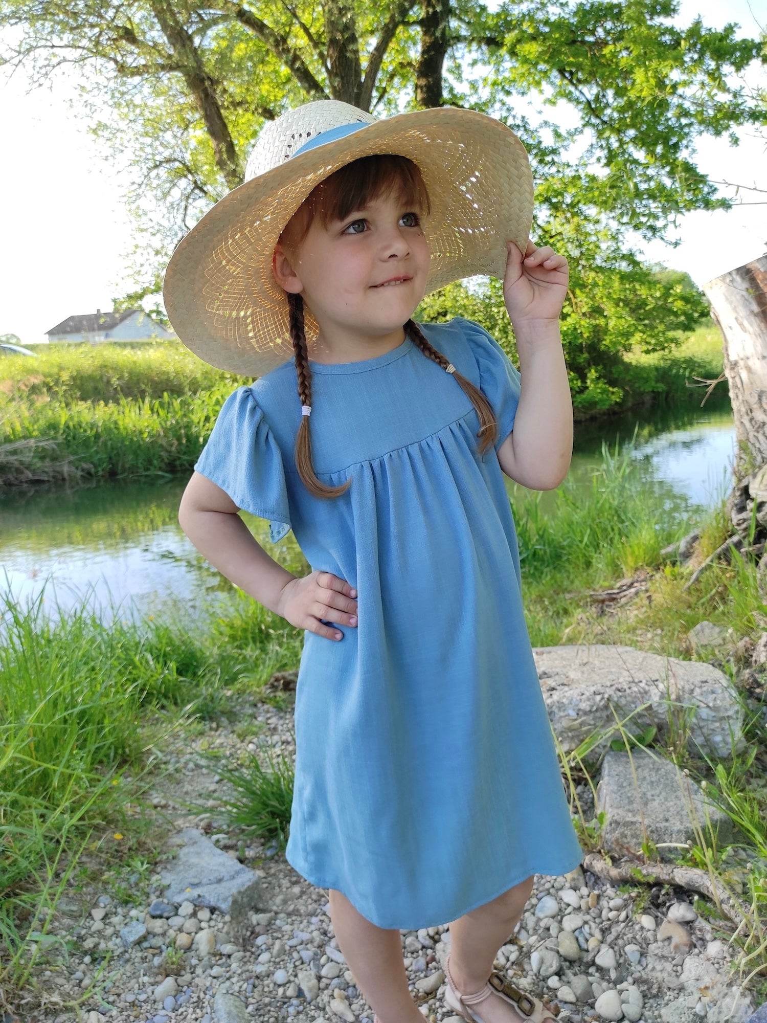 Schnittmuster Shirt / Kleid Vanessas Schlitzohr Gr. 80-140 - Sewando