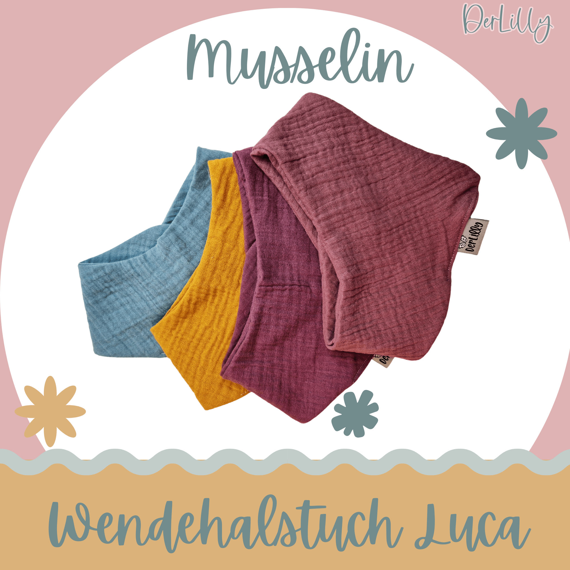 Nähanleitung Wendehalstuch Luca - Sewando