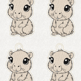 Stickdatei Capybara Schlüsselanhänger Set 2517 - Sewando