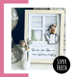 Laserdatei Fensterrahmen mit Gießkanne - Sewando