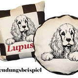 Stickdatei Cocker Spaniel  "Merle" - realistisch - FÜR HELLE STOFFE