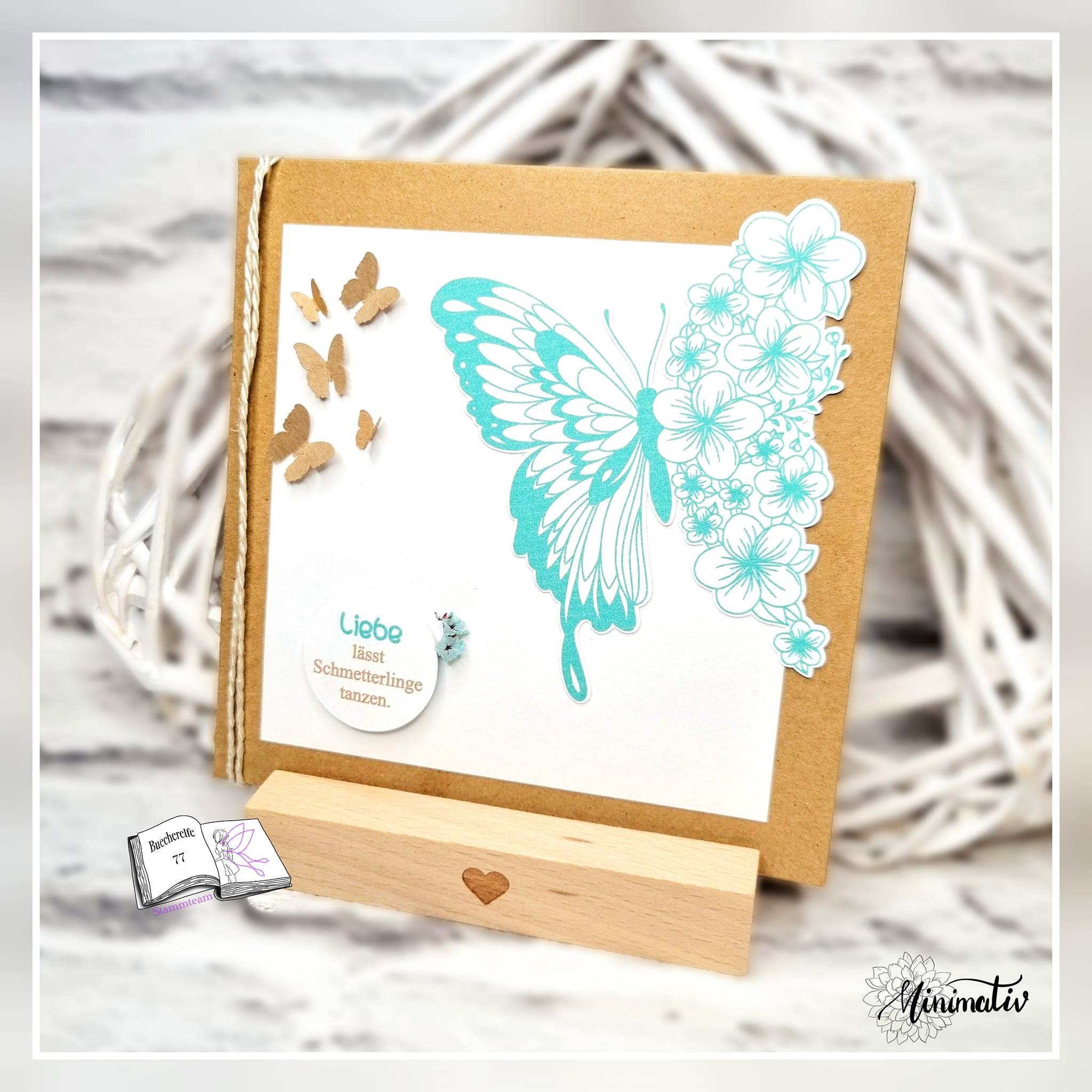 Plotterdatei flower butterfly, Sublimation, Digistamp, Digipaper - Sewando