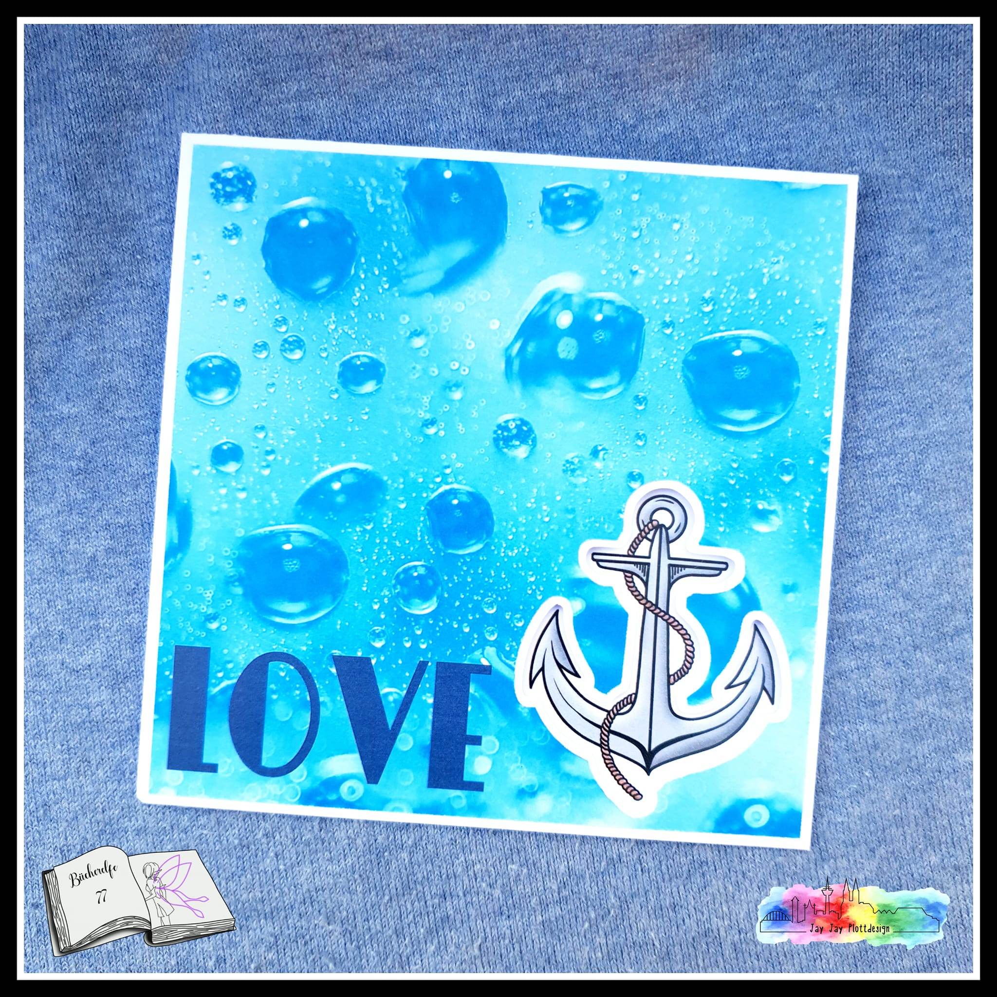 Digiset Blumen Anker Plotterdatei, Sublimation, Digistamp, Digipaper - Sewando