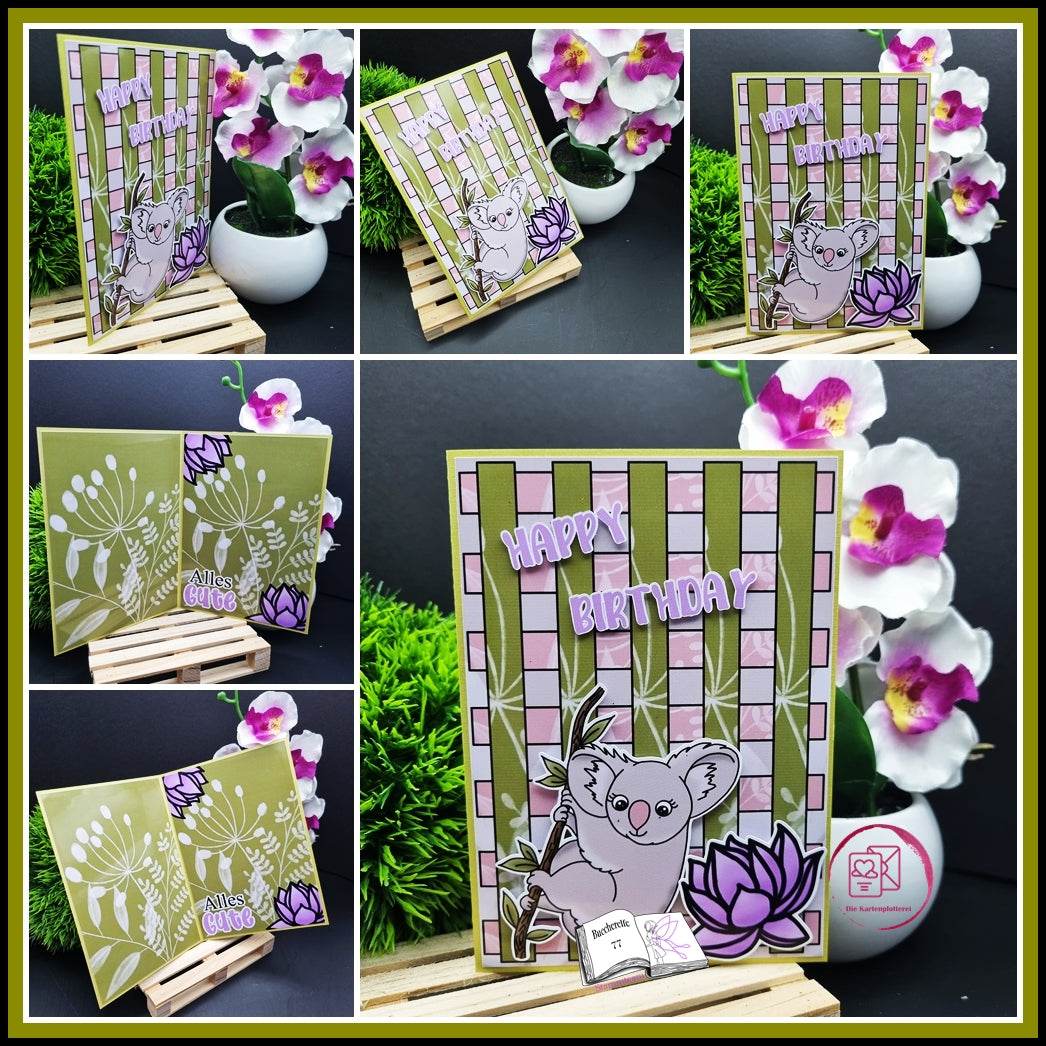 Digiset Koala mit Lotus Plotten, Sublimation, Drucken, Digistamp - Sewando